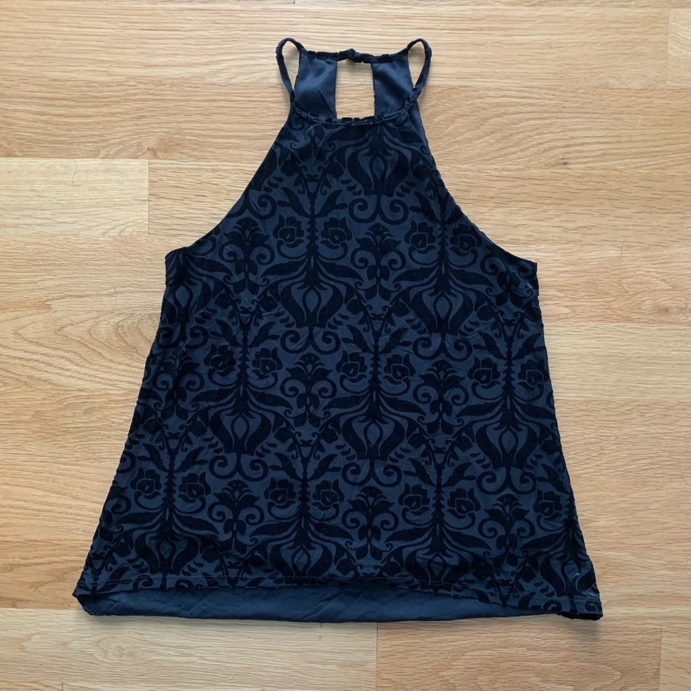 Francescas velvet high neck top